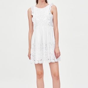 White embroidered dress